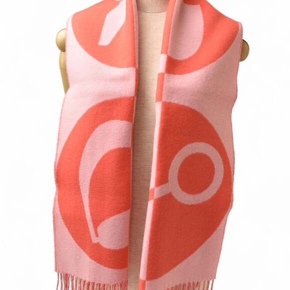 HERMES Authentic Pink Scarf - Picture 3 of 9